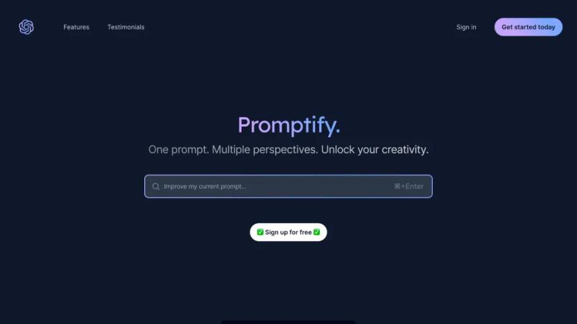 Screenshot of Empower Your Creativity with AI-Generated Writing Prompts