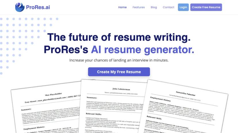 Screenshot of AI Resume and Cover Letter Generator