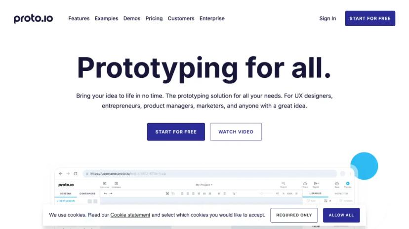 Screenshot of Visualize Your Ideas with Proto.io