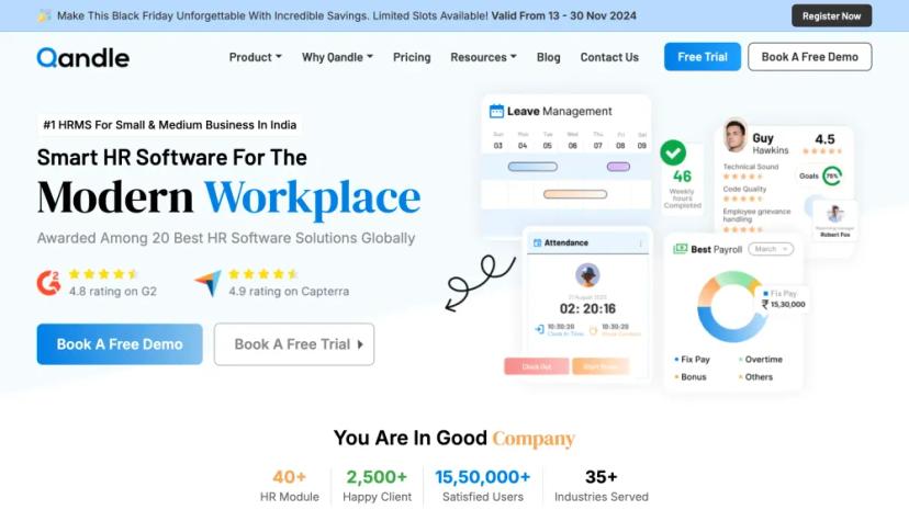 Screenshot of Smart HR Software for Modern Workplace