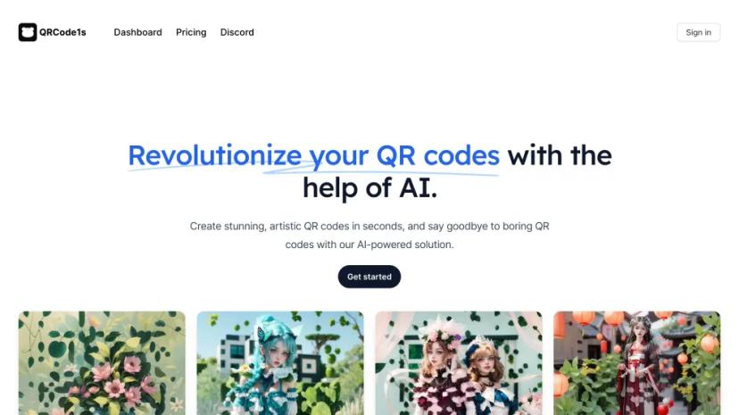 Screenshot of Revolutionize QR Codes with AI