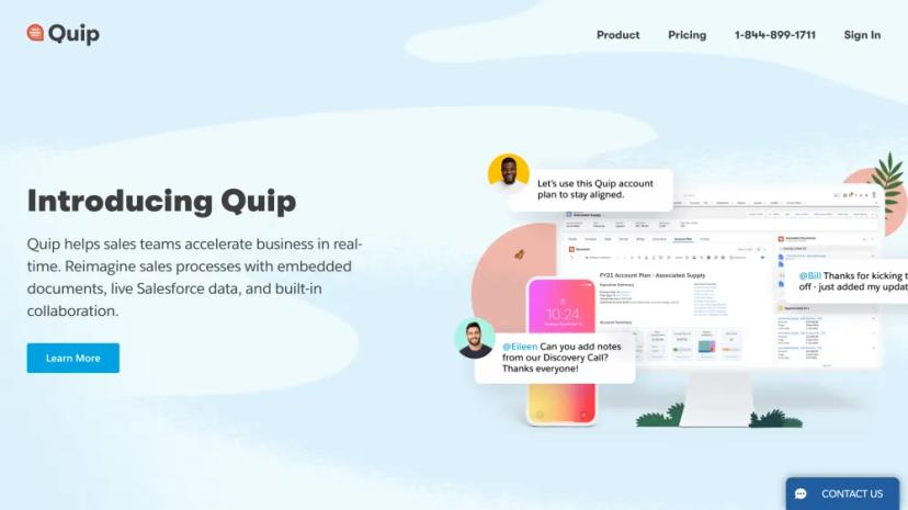 Screenshot of Quip: Transform Sales Processes with Real-Time Collaboration