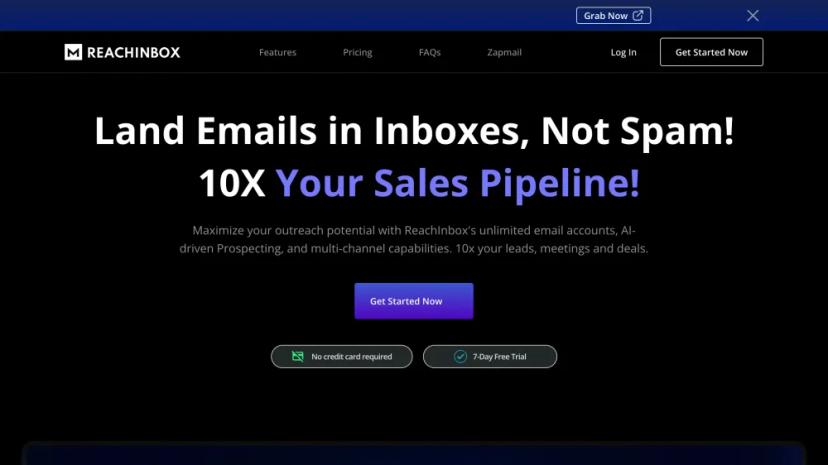 Screenshot of Maximize Your Email Outreach Potential with ReachInbox