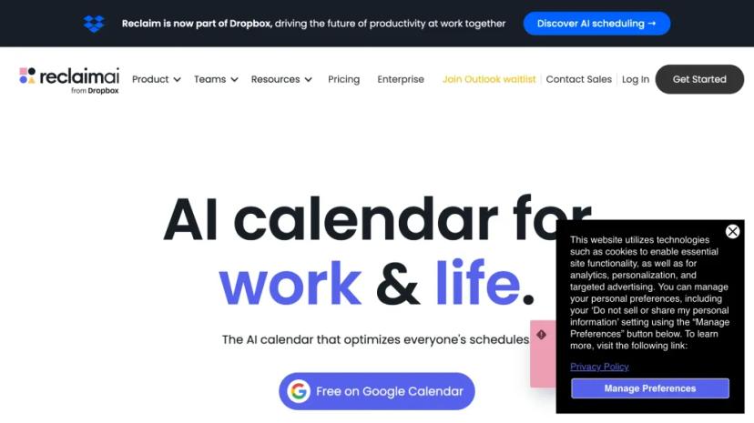 Screenshot of AI Calendar for Work & Life