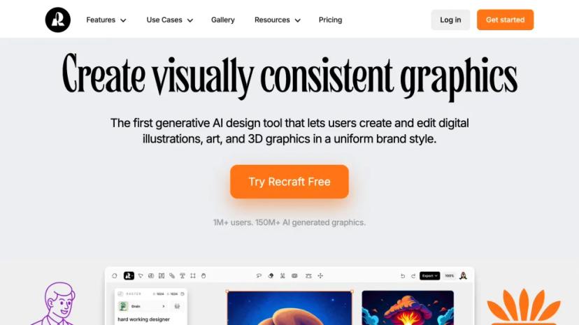 Screenshot of Create Visually Consistent Graphics with AI-Generated Designs