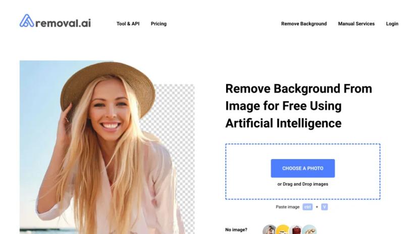 Screenshot of Remove Background from Image Using Artificial Intelligence