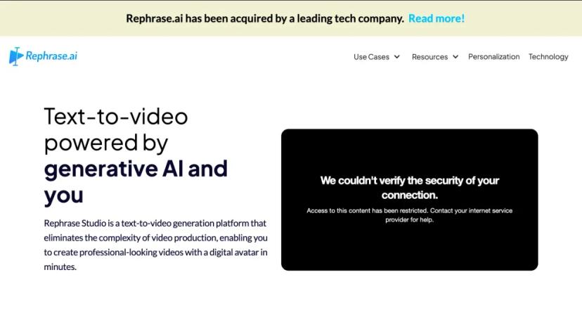 Screenshot of Text-to-Video Generation Platform