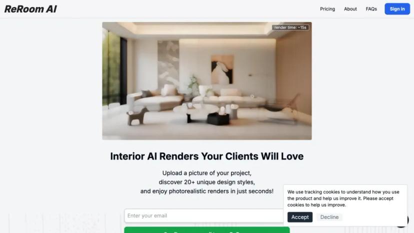 Screenshot of Interior AI Renders Your Clients Will Love