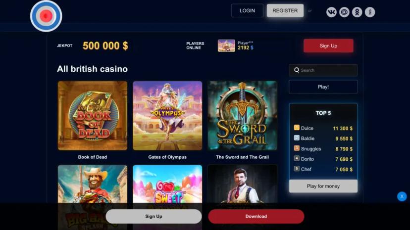 Screenshot of All British Casino: Top-Quality Online Gambling Experience