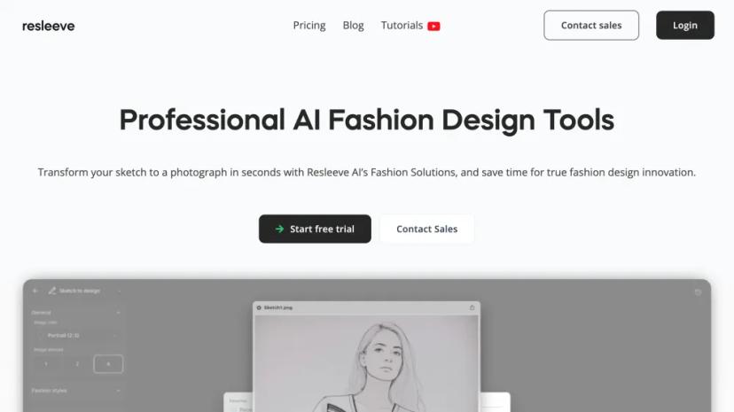 Screenshot of Professional Fashion Design AI Software