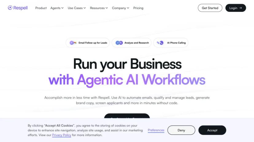 Screenshot of Automate Your Workflows with Advanced AI Automation