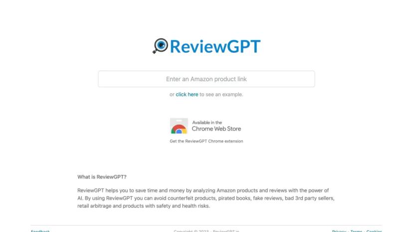 Screenshot of AI-Powered Amazon Product and Review Analysis