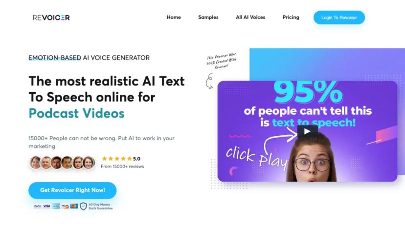 Screenshot of Emotion-Based AI Voice Generator