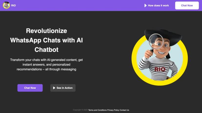 Screenshot of Revolutionize WhatsApp Chats with AI Chatbot