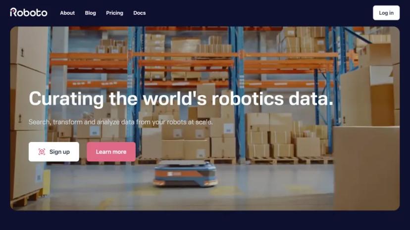 Screenshot of Curating the World's Robotics Data