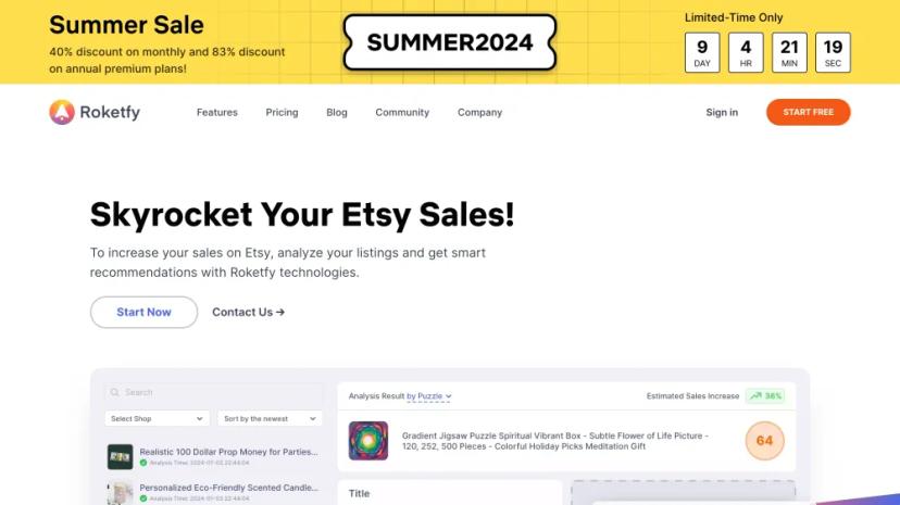 Screenshot of Boost Your Etsy Sales with AI-Powered Tools