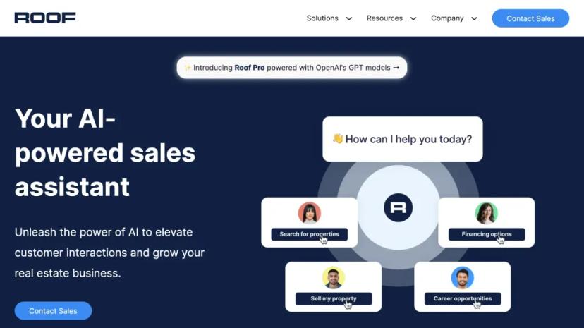 Screenshot of AI-Powered Sales Assistant for Real Estate Businesses