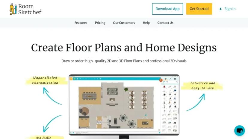 Screenshot of Create Floor Plans and Home Designs with RoomSketcher