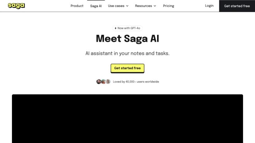 Screenshot of Enhance Your Workflow with Saga AI