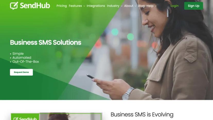 Screenshot of Business SMS and MMS Platform