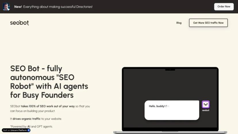 Screenshot of AI-Powered SEO and Blogging Autopilot