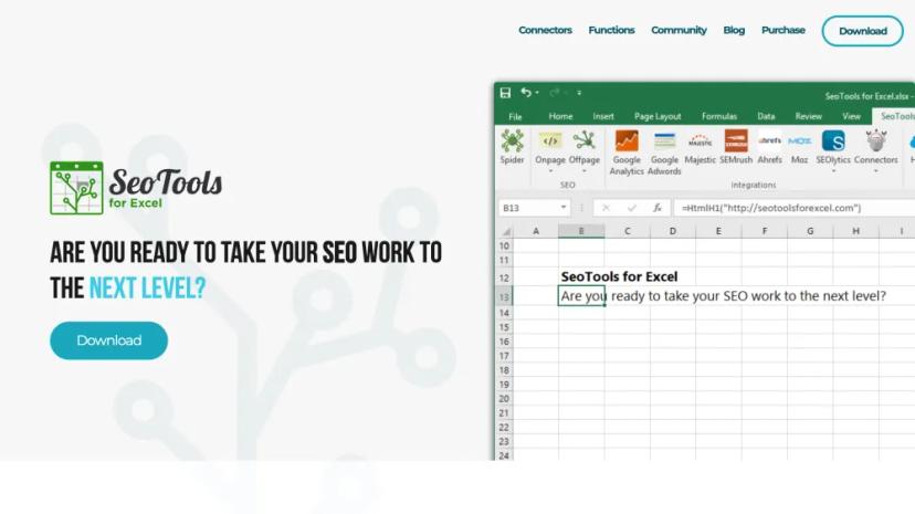 Screenshot of Enhance Your SEO Efforts with SEOTools for Excel