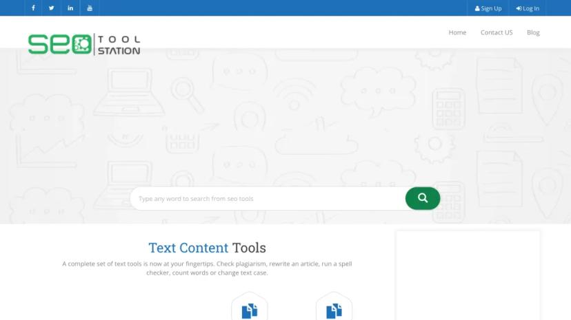 Screenshot of SEO Text Content Tools - AI-Powered Content Enhancement