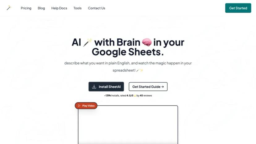 Screenshot of AI 🪄 WITH BRAIN 🧠 IN YOUR GOOGLE SHEETS