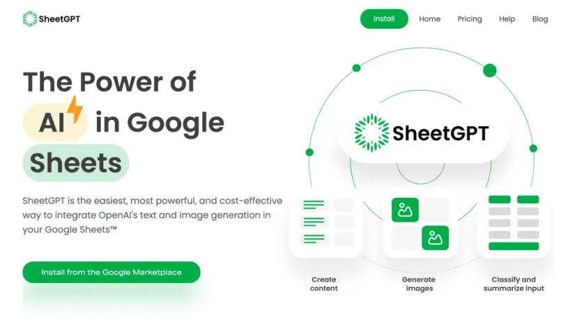 Screenshot of The Power of AI in Google Sheets