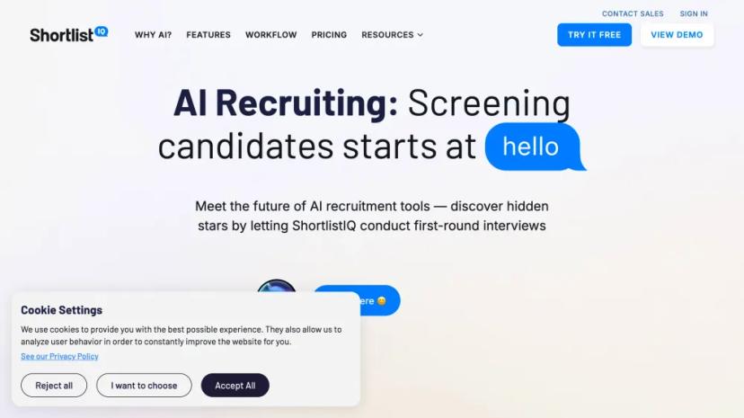 Screenshot of AI Recruiter: ShortlistIQ