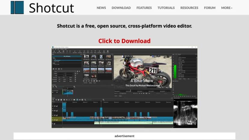 Screenshot of Free, Open Source, Cross-Platform Video Editor