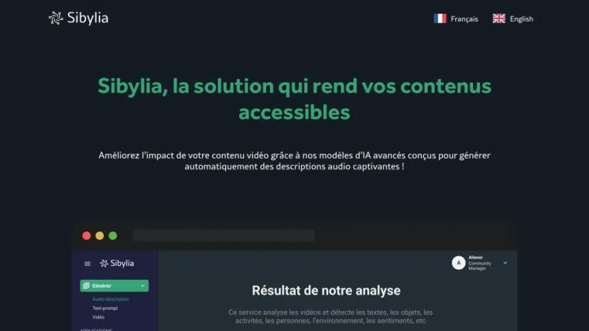 Screenshot of La Solution d'IA Qui Rend Vos Contenus Accessibles