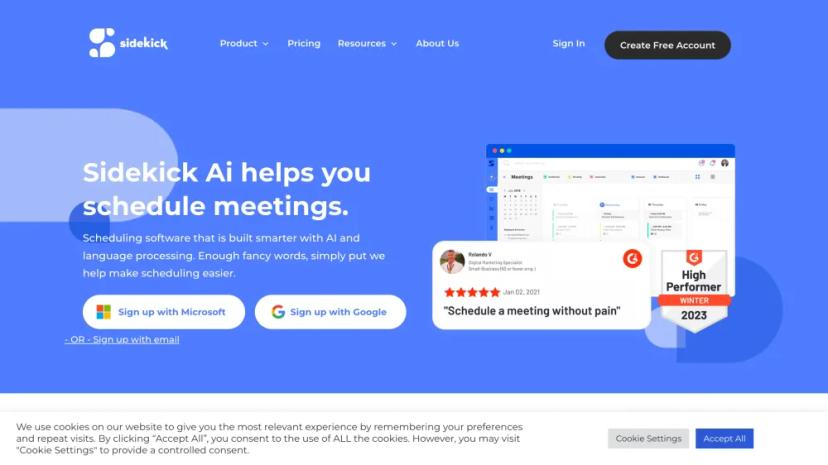 Screenshot of AI-Powered Meeting Scheduling