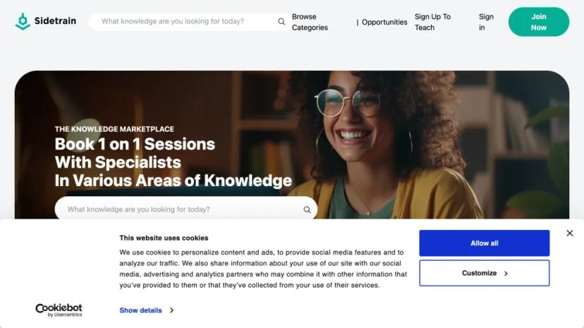 Screenshot of The Knowledge Marketplace