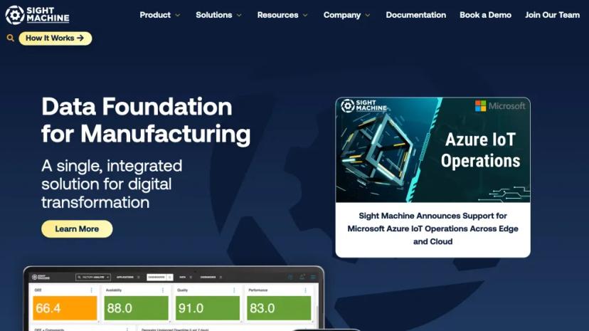 Screenshot of Manufacturing Data Foundation and Streaming Platform