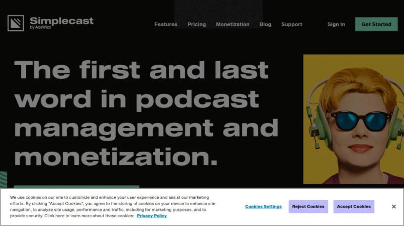 Screenshot of The Modern End-to-End Podcasting Platform