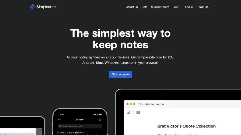 Screenshot of Simplenote - The Simplest Way to Keep Notes