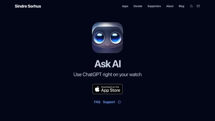 Screenshot of ASK AI - Personal Assistant SaaS for Wearables