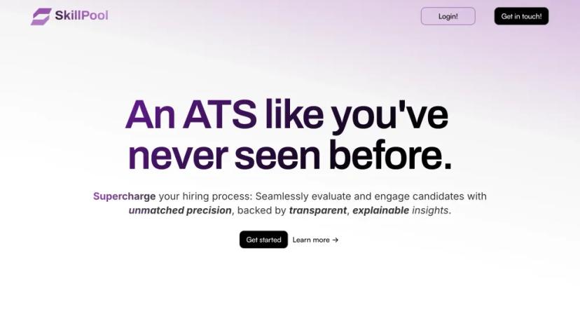 Screenshot of AI-Powered Candidate Evaluation and Hiring Platform