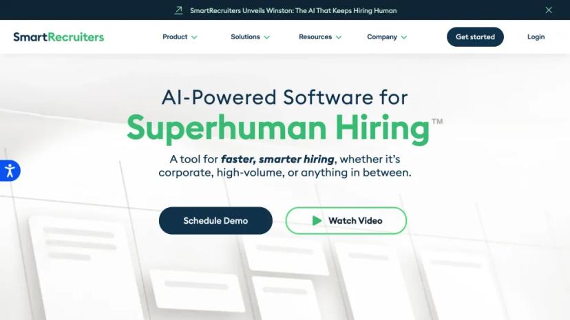 Screenshot of AI-Powered Software for Superhuman Hiring™