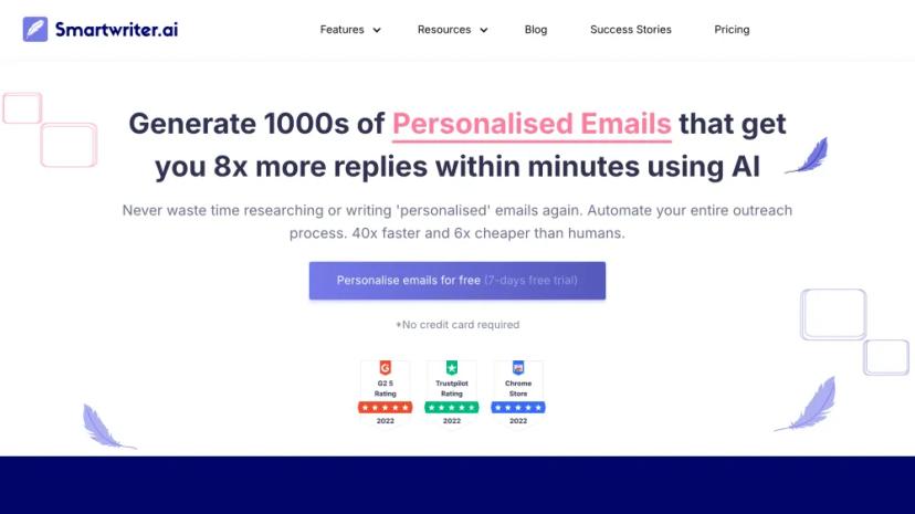 Screenshot of AI-Powered Hyper-Personalized Email Generation Tool