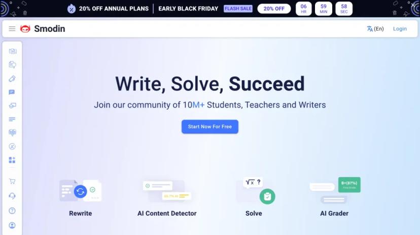 Screenshot of AI Writing, Research, and Content Creation Platform