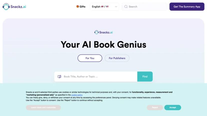 Screenshot of Your AI Book Genius For You