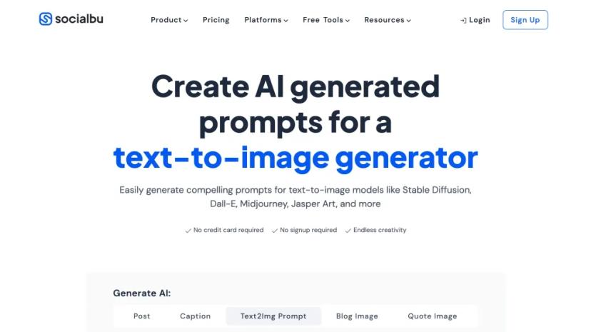 Screenshot of Generate AI-Powered Prompts for Text-to-Image Models