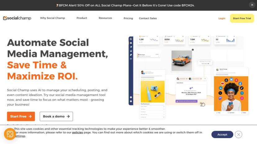 Screenshot of AI-Powered Social Media Management