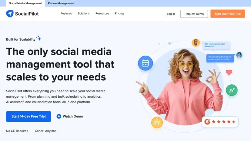 Screenshot of The Ultimate Social Media Management Tool with AI Assistance