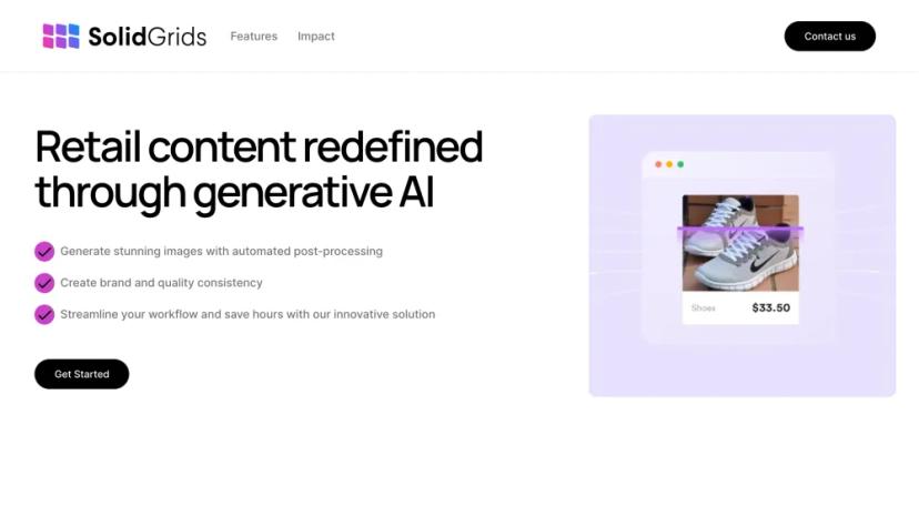 Screenshot of Transform Your E-Commerce Visuals with AI-Generated Content