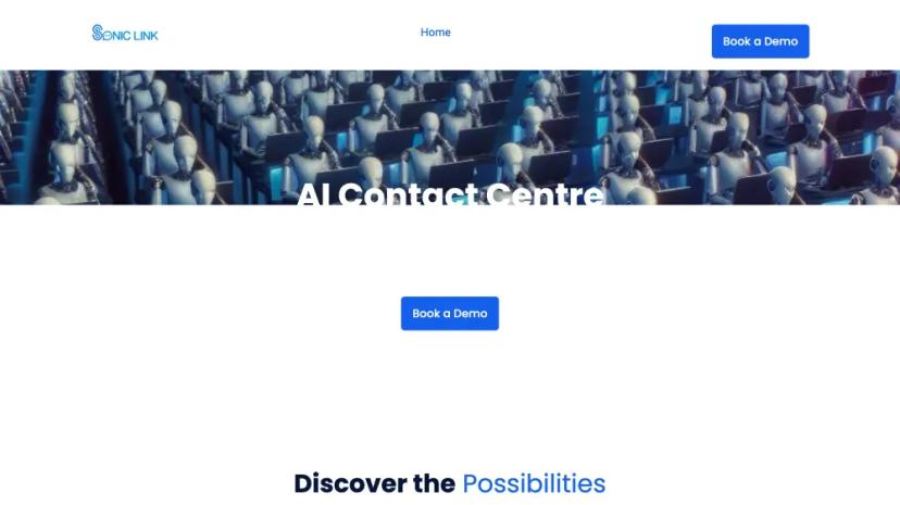 Screenshot of AI Contact Centre: Engage and Support Your Customers 24/7 with AI Agents