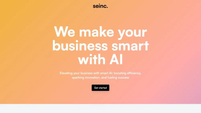 Screenshot of Elevate Your Business with Smart AI