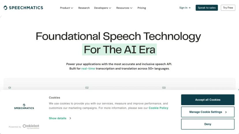 Screenshot of Foundational Speech Technology for the AI Era